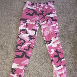 Pink Camo Cargo Pants